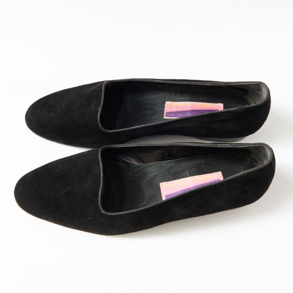 80s - SUSAN BENNIS - WARREN EDWARDS - Loafer - Men\'s - 10 - BLK - Velvet main image 9